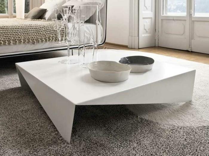 sohvapöydät futuristinen muotoilu valkoisena