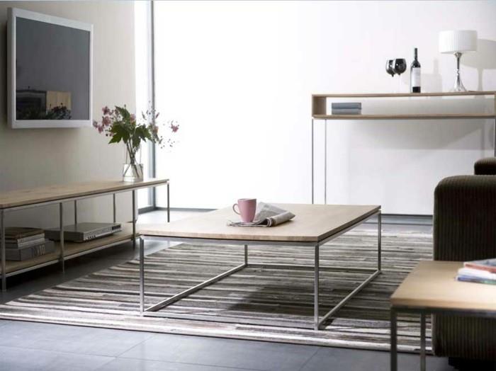 sohvapöydät minimalistinen olohuonepöytä suorilla viivoilla