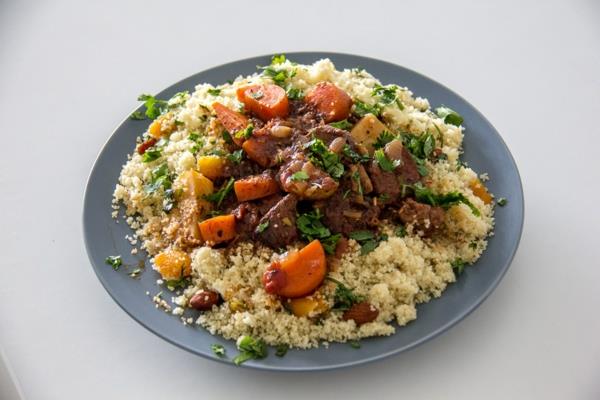 Valmista couscous lampaan resepti marokkolainen
