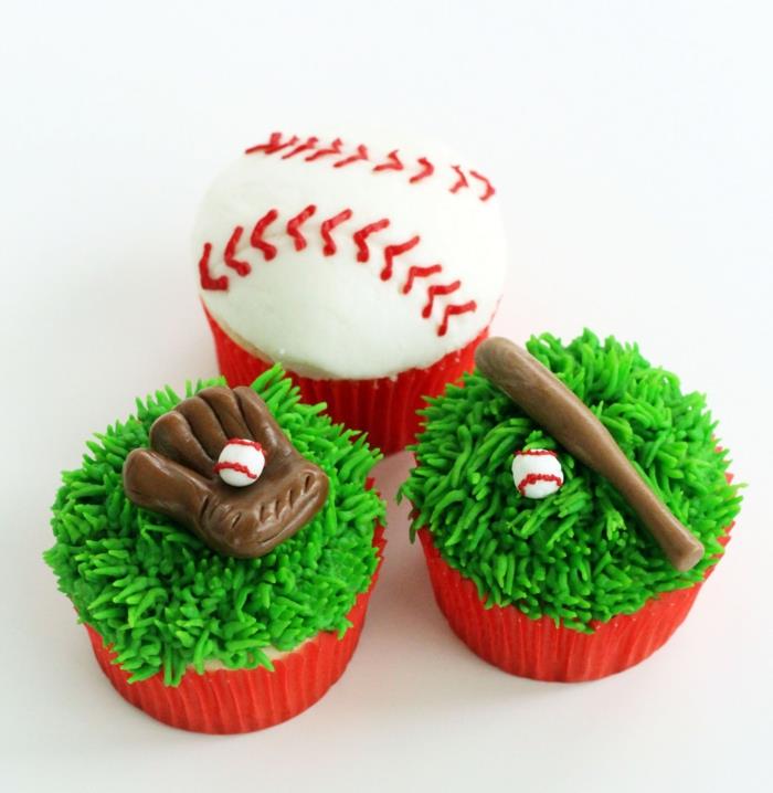 cupcake deco -ideoita baseball -juhlaurheilun aiheita