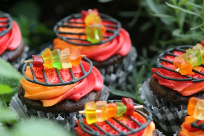 cupcake deco ideoita luova grillijuhla haribo