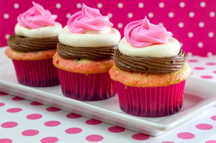 cupcake deco ideoita juhlapöydän koristeet neapolitan