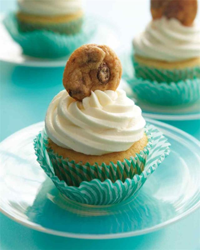 Cupcake sisustus muffinsit kerma evästeen syntymäpäiväjuhlat
