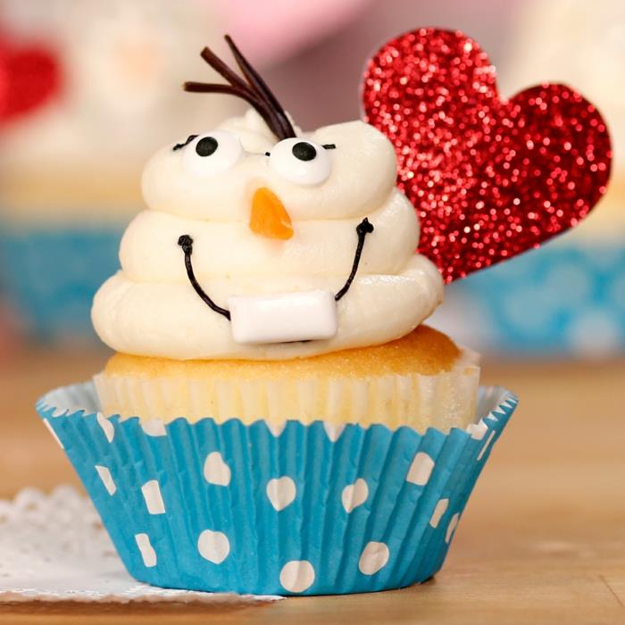 Cupcake sisustus muffinsseja ystävänpäivä ideoita sydän mies
