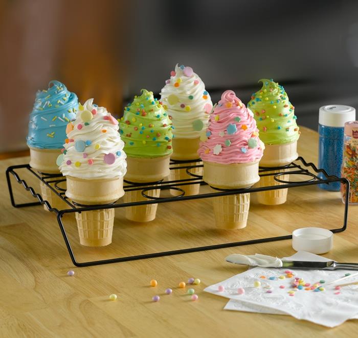 cupcake reseptit kerma jäätelö pallo spritz