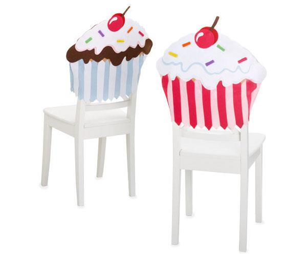 cupcakes huonekalumallit ruokapöydän tuolit valkoinen puu selkänoja