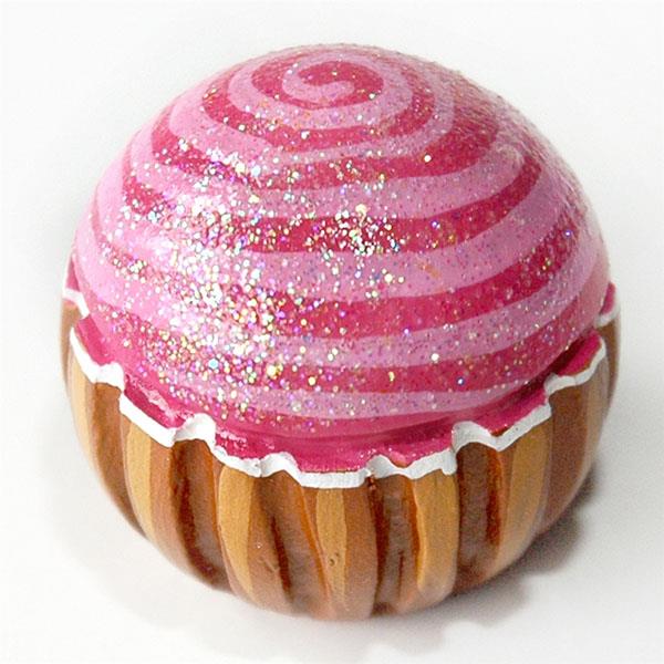 cupcakes huonekalumallit vaaleanpunainen kiiltävä pintaympyrä pallo