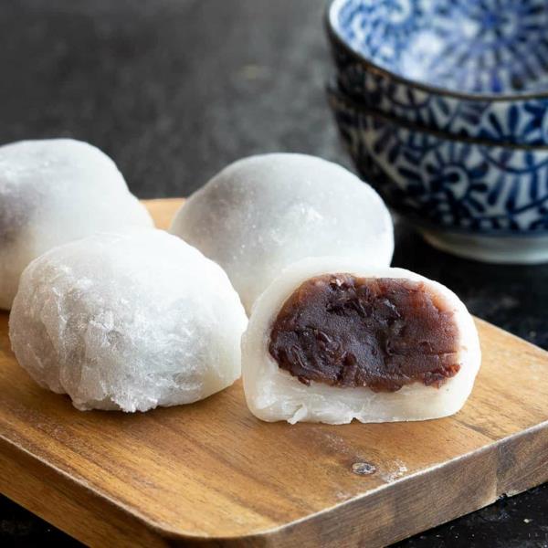 Valmista daifuku mochi adzuki -pavuilla