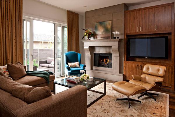 ajaton Eames Lounge Chair mukava nahkainen ruskea sohvapöytä