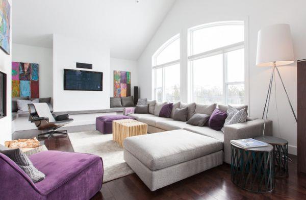 ajaton Eames Lounge Chair mukava violetti huonekalut sohva harmaa