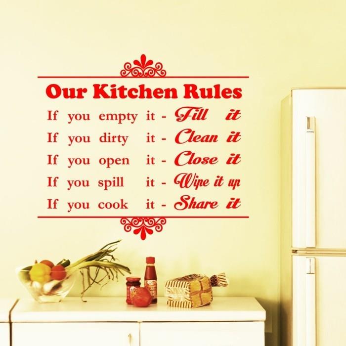 deco -ideat keittiön seinäkoriste -seinätarrat säännöt elävät ideat keittiö