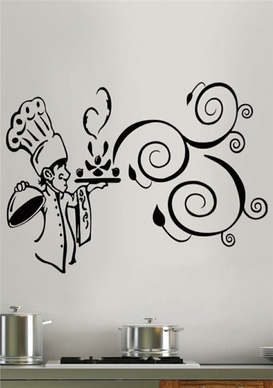 deco -ideat keittiö seinät koriste -seinätarrat elävät ideat keittiö