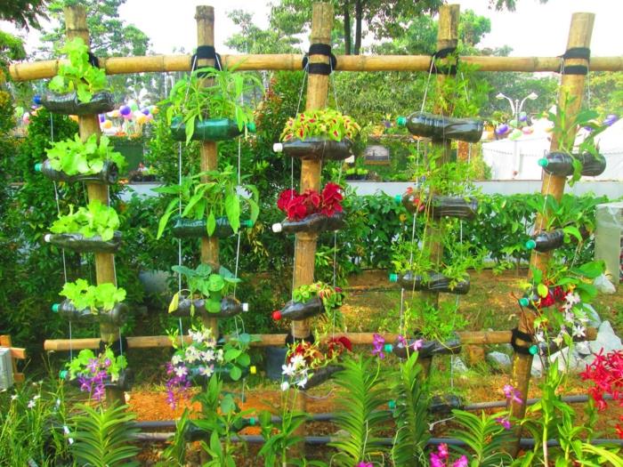 DIY -sisustusideoita luovia puutarhaideoita vilkkuvia kasvisäiliöitä