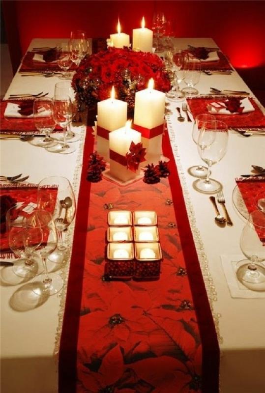 deco -ideoita joulun vuoristomajan värit lyhtypöydän koristelu