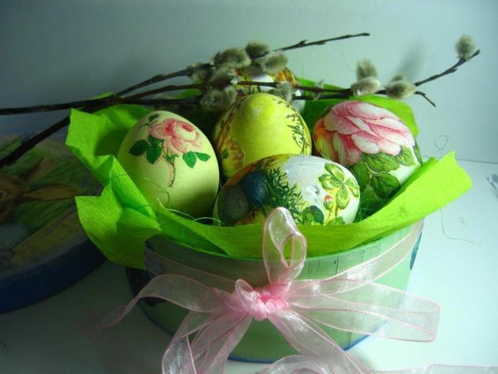 koristele itse tee pääsiäismunien väritys kauniita ideoita