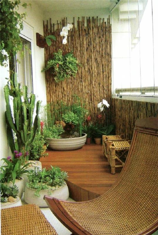 deco -ideoita bambu sisustus eläviä ideoita puu sisustus huonejakaja aasia