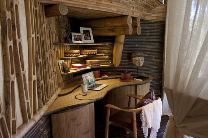 deco -ideoita bambu sisustus eläviä ideoita puu sisustus huonejakajat matto olohuoneen kulma