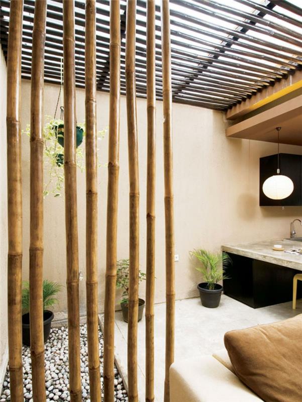 deco -ideoita bambu -sisustusta eläviä ideoita puun sisustushuoneen jakajia