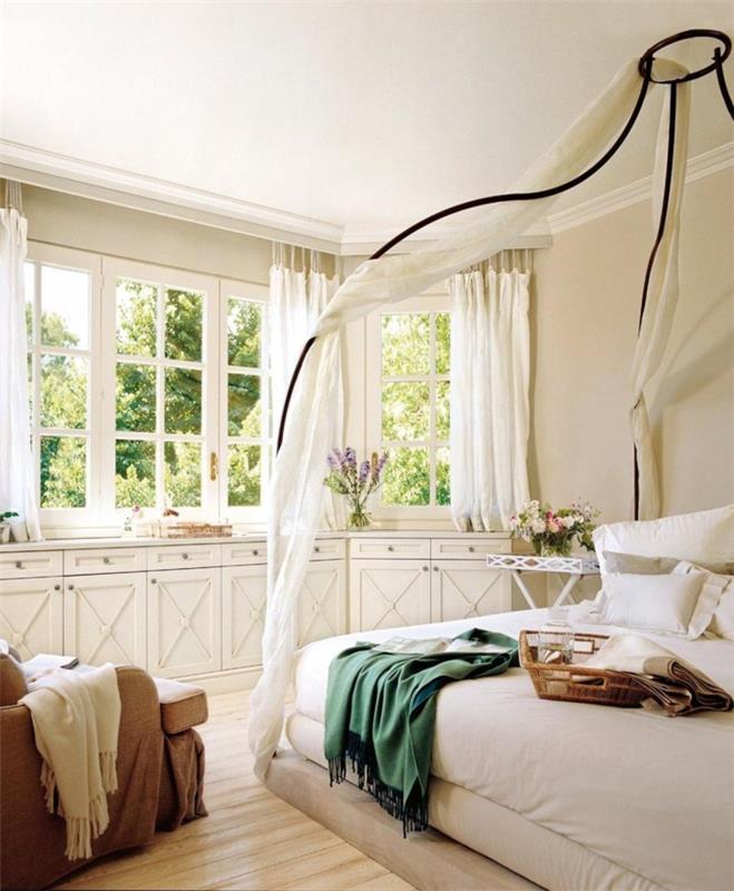 deco -ideoita ikkunalauta makuuhuone istuttaa ilmavia verhoja