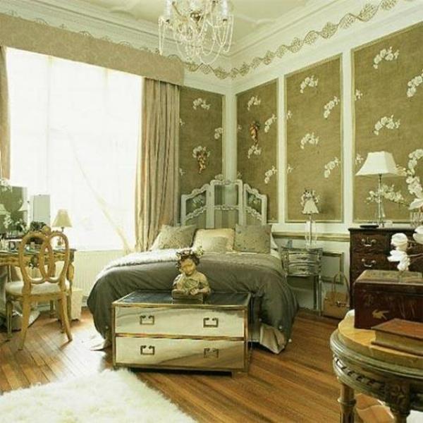 deco -ideoita makuuhuoneen seinän suunnittelu tyylikäs sänky