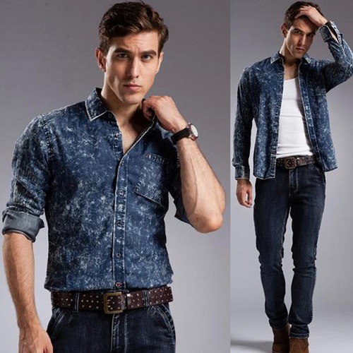 Smoky Denim Shirt til mænd