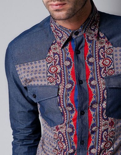 Fancy denimskjorter til mænd