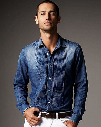 Valentino denimskjorter til mænd