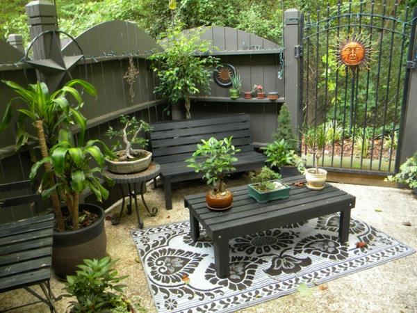 design takapihalla alkuperäinen tyylikäs ylellinen puutarhataide
