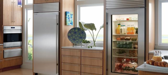design jääkaappi moderni keittiö ideoita koristelu