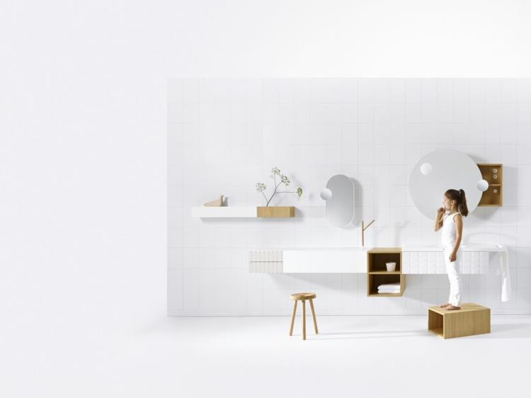 design -kylpyhuonekalusteet InGrid -modulaariset kylpyhuonekalusteet