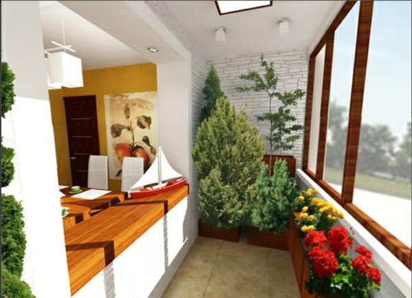 suunnittelija terassi projekti idea puu paneeli ikkuna kasveja