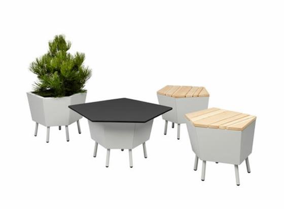 suunnittelija parveke huonekalut kasvisto pöytä jakkara puu
