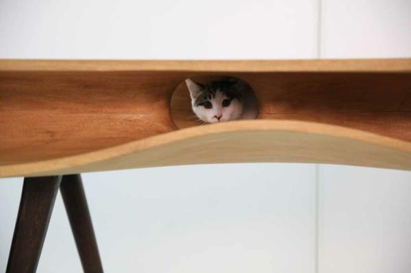 suunnittelija ruokapöydät Ruan Hao CATable kissat suunnittelijapöytä lemmikit