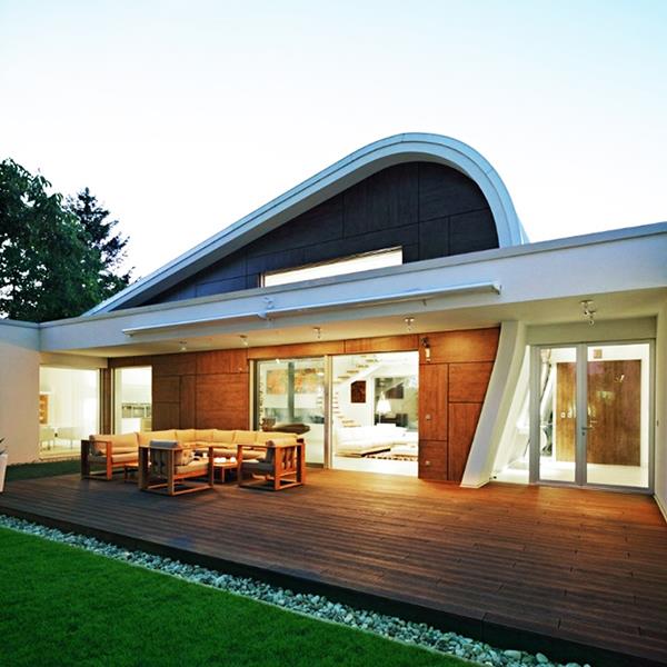 suunnittelija talo 04 projekti arkkitehtuuri futuristinen linjat muodot
