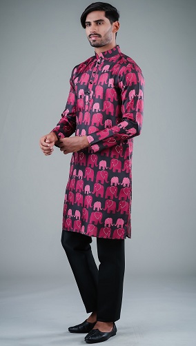 Trykt designer Kurta Eleven Brothers