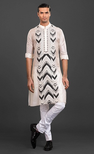 Broderet designer Kurta fra Raghavendra Rathore