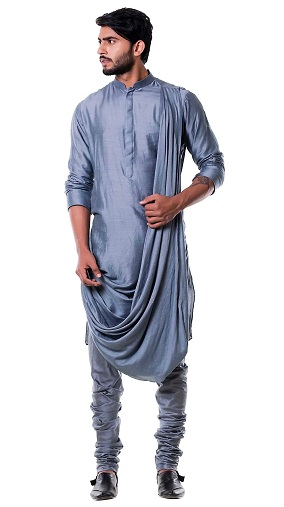 Designer Cowl Neck Kurta fra Kalki Fashions