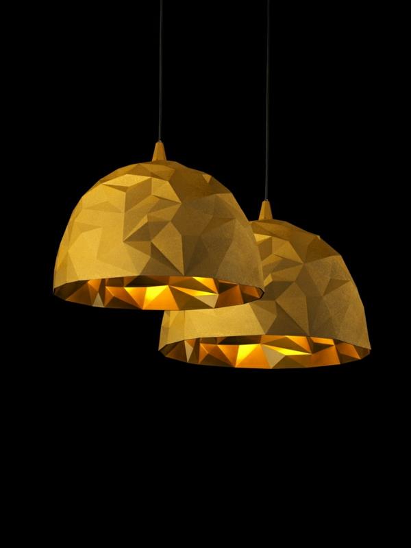 design -lamput Diesel Foscarini kulta, geometrinen pinta