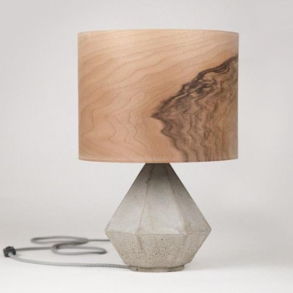 design -huonekalut, jotka on valmistettu viilusta tulevaisuuden materiaalista seinähylly pöytävalaisin