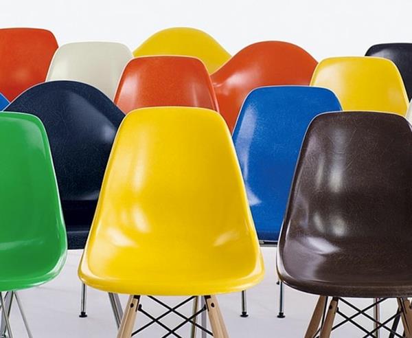 suunnittelija huonekalut värikäs design tuolit eames kuoret tuolit