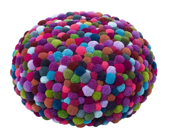 design -huonekalut istuintyynyt värikäs bobble MYK pouf