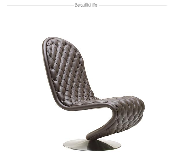 designhuonekalut verpan tuoli nojatuoli tyylikäs tummanruskea