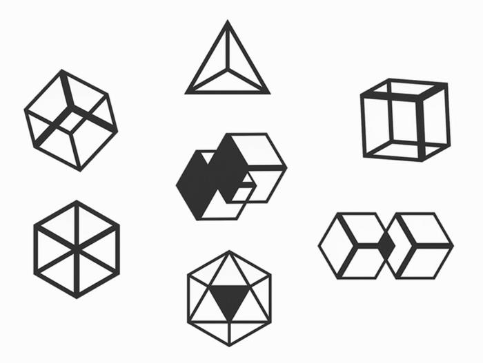 suunnittelija octavio asensio takki koukku suunnittelu musta geometrinen