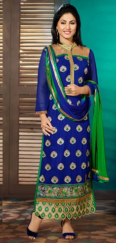 Hímzett tervező Salwar Kameez öltöny