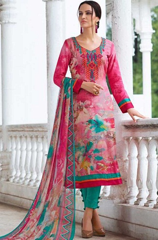 Trykt designer Salwar Suit Design