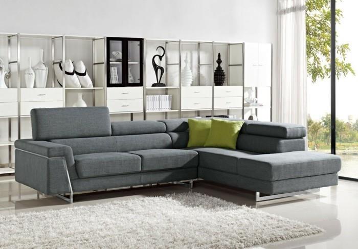 design -sohva houkutteleva harmaa väri