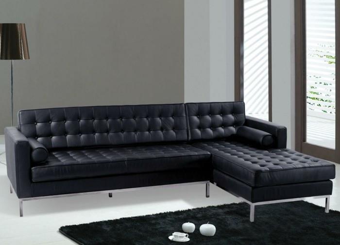 design -sohva tumman musta