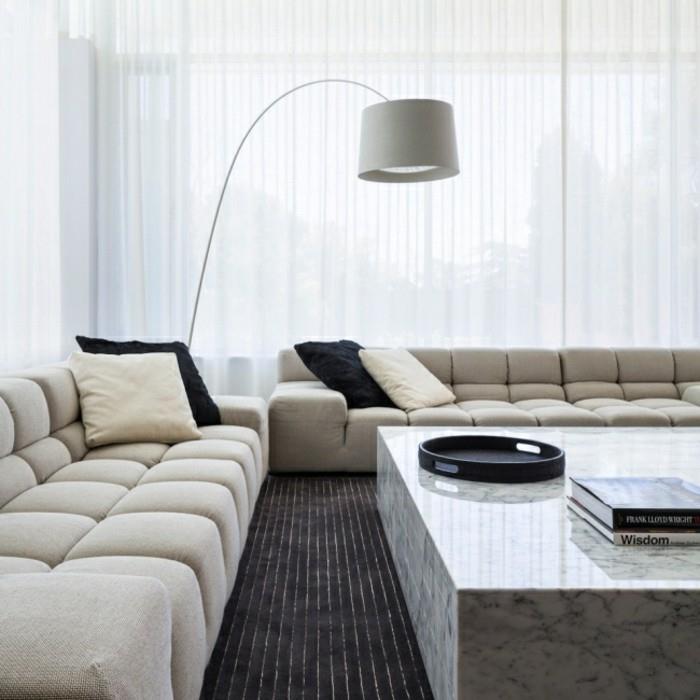 design -sohva olohuoneen sisustamiseen