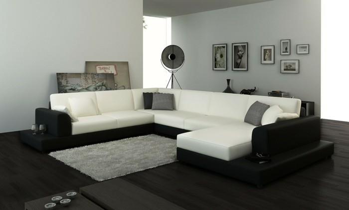 yksivärinen design -sohva kahdessa sävyssä
