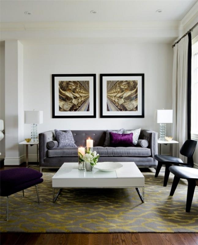 design -sohva loistavan violetti